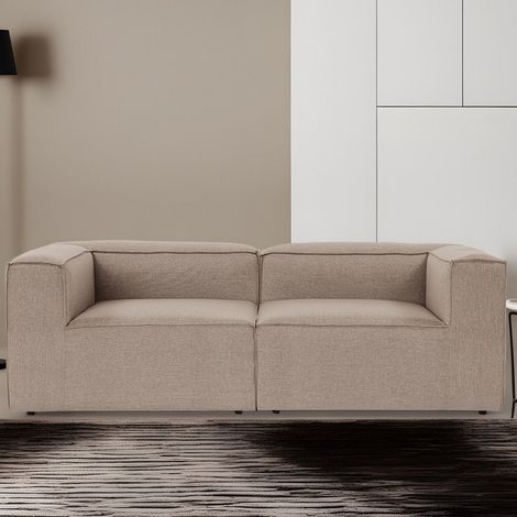 Modulare Sofa 2-Sitzer-Foren braun