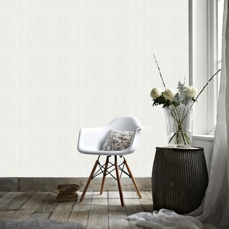 Papier peint intissé à peindre crépi écrasé 1005 x 52cm blanc – Résistant à la lumière – Entretien facile avec éponge humide – Superfresco Easy