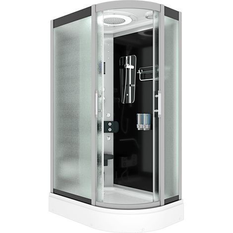Dampfdusche Sauna Dusche Duschkabine D60-73M2R 80x120 cm ohne 2K Scheiben Versiegelung (1/5)
