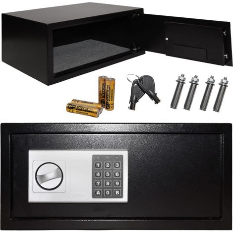 Heimbüro-Tresor mit elektronischem Schloss, Zahlencode, XXL (43 x 35 x 21 cm)
