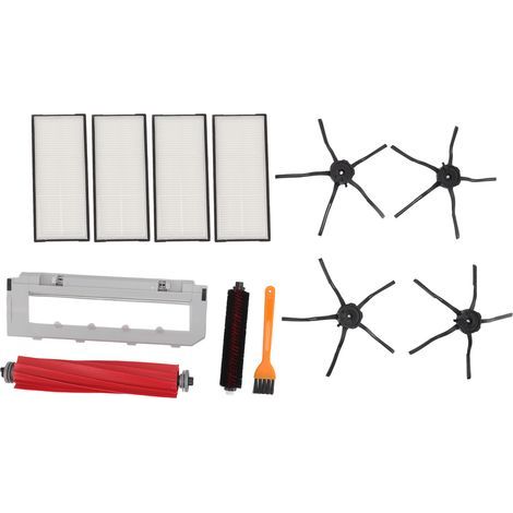 Kit d'accessoires et pièces de rechange pour aspirateur Roborock S7 MaxV, S7 MaxV Plus et S7 MaxV Ultra : brosse en caoutchouc, brosse à cheveux et filtre. (1/5)