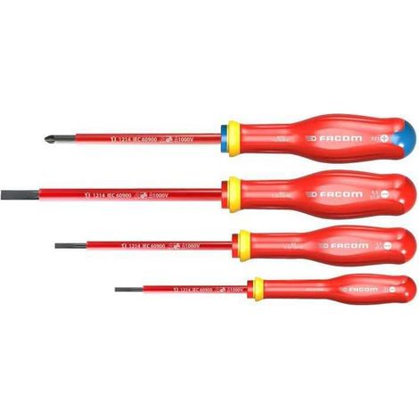 FACOM COFFRET DE 4 TOURNEVIS ISOLES 1000V