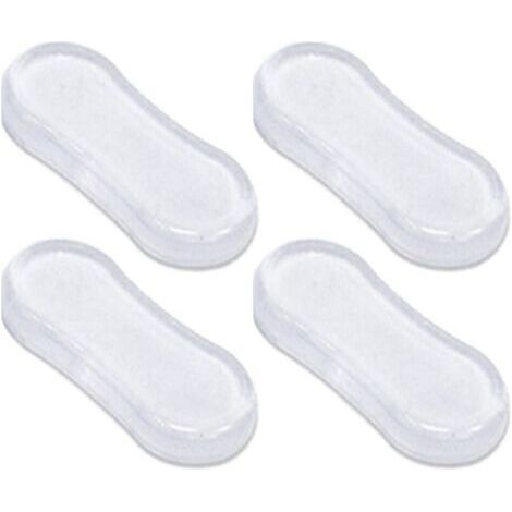 Lot de 4 pare-chocs pour siège de toilette, tampons pour siège de toilette, coussinets en caoutchouc pour couvercle de toilette, toilettes et pièces de toilette pour la maison, l'hôtel et l'hô (1/5)