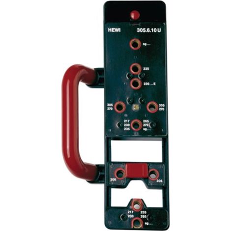 HEWI  Plantilla  de  taladro  BL305.6.10U  Mont.  de  rosetas  y  escudos  -  BL305.6.10U (1/2)