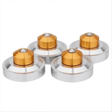 Aluminium Isolation Spike Feet Support Damper Coussinet pour HiFi Audio AMP (1/5)