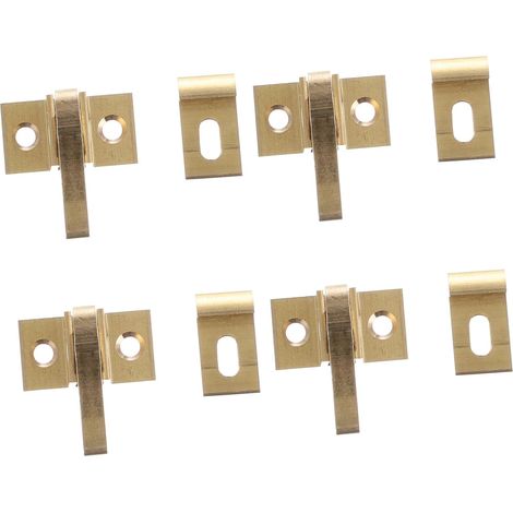 Lot de 8 vis verrouillage coudées pour porte placard/fenêtre rangement (1/5)