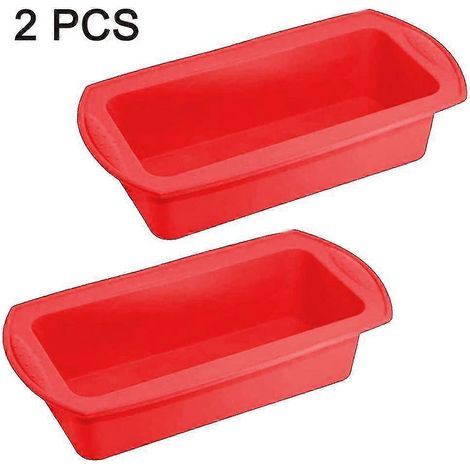 2 moules à cake en silicone antiadhésifs (1/5)