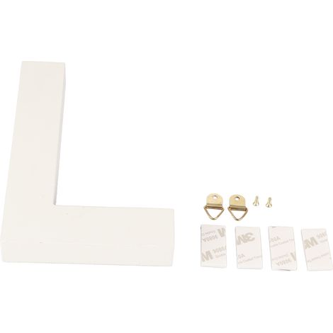 grande lettre en bois décorative alphabet à suspendre au mur (1/4)