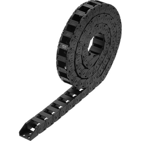 R28 10x15mm Schleppkettenkabel Drahtträger Nylon offener Typ 1 Meter Endanschlüssen electric