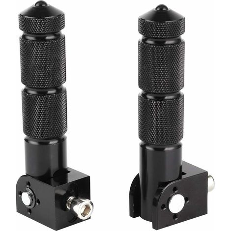 M8 Repose-pieds Pliables pour Moto, 2 Pièces Pédales en Aluminium pour Moto électrique Anti-dérapant 8MM Universel 90 Degrés Fixe Pliant la Tige de Support de Pédale de Passager (1/5)