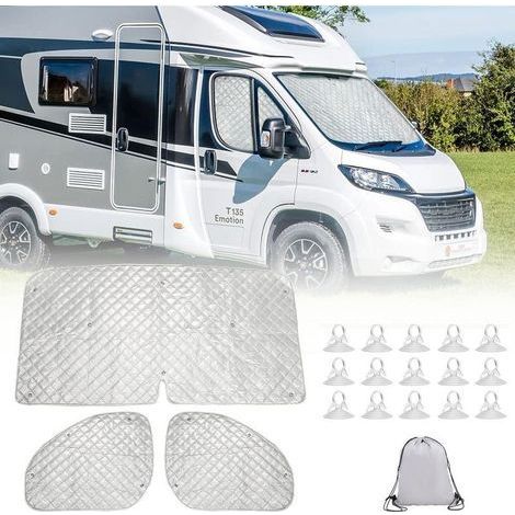 TAISHENGDA- Tapis Thermique Compatible avec Ducato 2006-2021, Cabine en 3 Parties pour isoler, Garder au Chaud et protéger l'intimité (1/5)