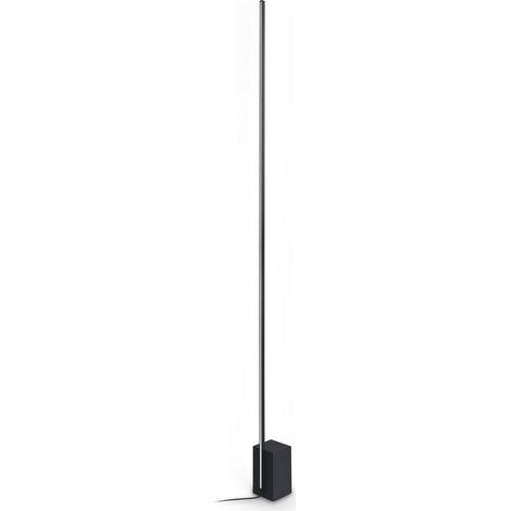 Ideal Lux ESSENCE Lampadaire carré à LED intégré, noir, 2400 lm, 3000 K, à intensité variable (1/2)