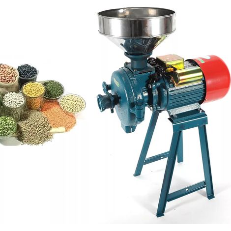 2200W Elektrisch Kornmühle Schleifmaschine 150mm Getreidemühle Mit Trichter (1/5)