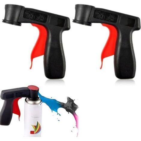 Lot de 2 accessoires pour machine à peinture - Poignée pour pistolet à peinture - Porte-bouteille - Porte-bombe - Support de poignée - Porte-pistolets à peinture et accessoires (1/4)