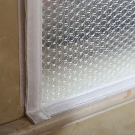 – Kit d'isolation thermique pour fenêtres – Film isolant en EVA – Dimensions 110x120cm – Réduit la condensation et les pertes de chaleur (1/5)