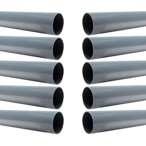 10 Tubes PVC évacuation NF-Me lisse - diamètre 50 mm - 4 mètres - ép. 3,0 mm - Arcanaute (1/2)