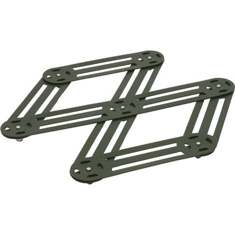 Roger Orfèvre - Dessous de plat étirable vert sapin 25x12 cm (1/2)