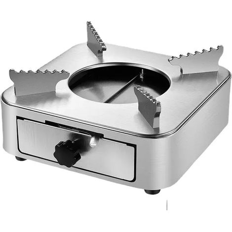 Réchaud à alcool solide en acier inoxydable pour le camping, brûleur à alcool, réchaud de randonnée portable pour la cuisine en extérieur (1/4)