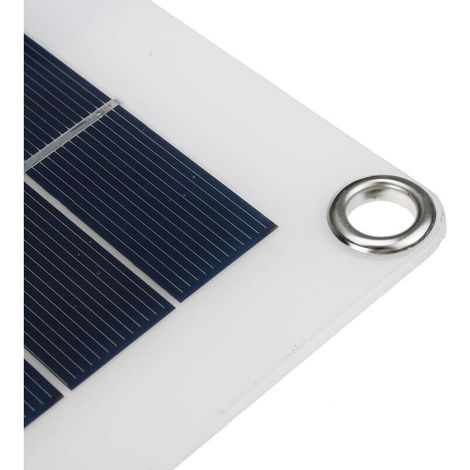 Eosnow Panneau solaire portable 18V 20W, double port de chargement USB + interface de pince de batterie DC5521 (1/4)