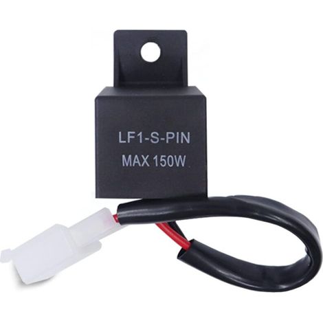 Relais Flash LED pour moto 12 V, 2 broches LF1-S-PIN Max 150W, lumière centrale 12 volts, relais de voiture