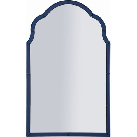 Specchio da parete Tangeri ad arco con cornice specchio blu 55x94 cm