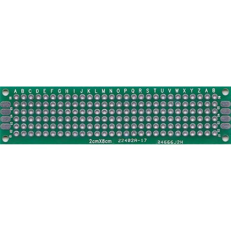 Placa universal PI21Z 20x80 de doble cara 2.54