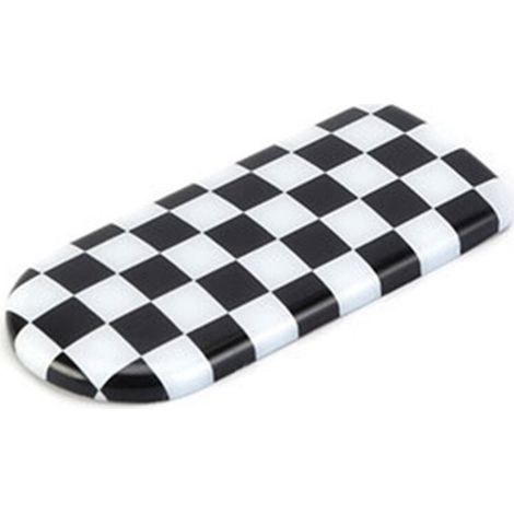 Couvercle de poignée de boîte à gants de voiture, garniture de boîte de rangement, autocollant, couvercle de bol pour S F54 F60 Noir Blanc-- (1/5)