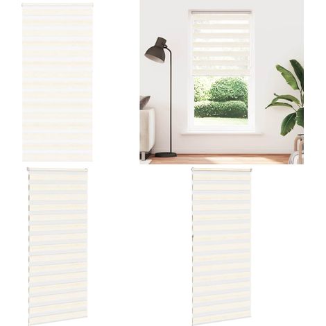vidaXL Zebrarollo Marmorbeige 110x230cm Stoffbreite 105,9 cm Polyester (1/5)