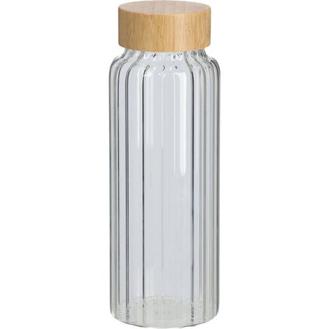Flasche mit dichtem Bambusdeckel, 1000 ml