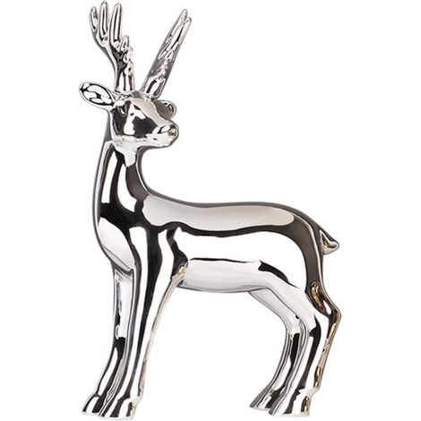 Statue de renne de Noël, sculpture de cerf, décoration de Noël, centre de table (1/3)