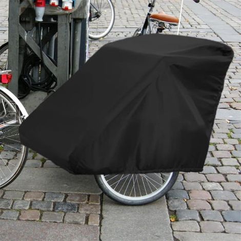 Funda para remolque de bicicleta，Funda universal para remolques de bicicleta y remolques para perros，Impermeable，84140100cm，Negra (1/4)