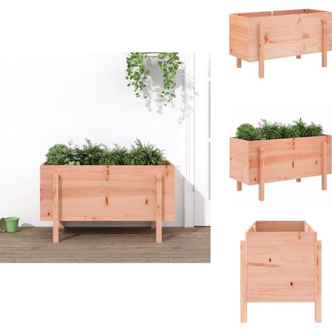 Hochbeet 101x50x57 cm Massivholz Douglasie - Hochbeet - Gartenmöbel - Holzhäuser - Gartendeko - Outdoor Möbel (1/5)
