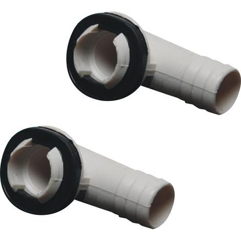 Set of 2 outlet connectors, efficient drainage, corrosion resistant, for domestic and professional air conditioners (1/5)