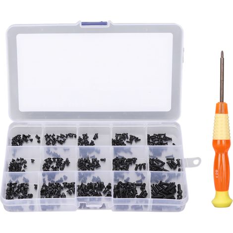 450 Vis pour PC Portable - Kit de Réparation Universel avec 15 Types de Vis en Acier Carbone et Boîte de Rangement (1/5)
