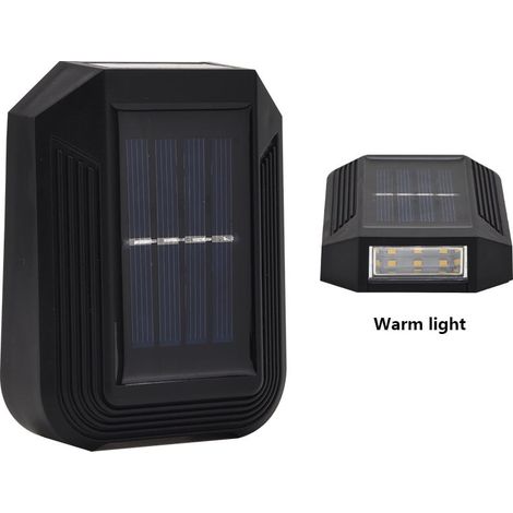 Lampe Murale Solaire - 6 LED - IP65 - Éclairage Extérieur Jardin Clôture Maison - 11 x 8,5 x 2,5 cm - 1 Pièce (1/5)
