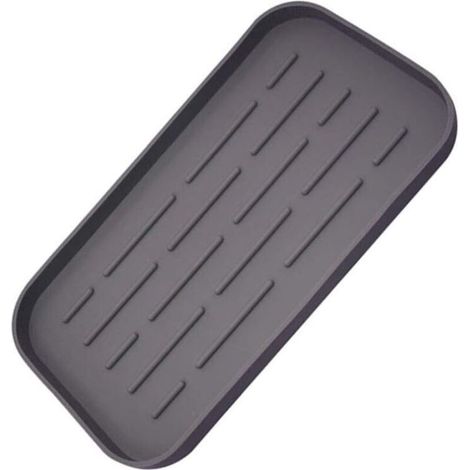 Support en silicone pour évier de cuisine - Plateau de rangement pour éponges distributeur de savon - Support pour évier de cuisine en silicone - Support pour savon - Porte-éponge (1/5)