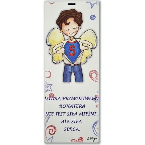 Cuadro pintado Le Graziose con el lema Hero 6x15 cm  Tamaño: 6x15 cm  SKU: ES0512411PL (1/5)