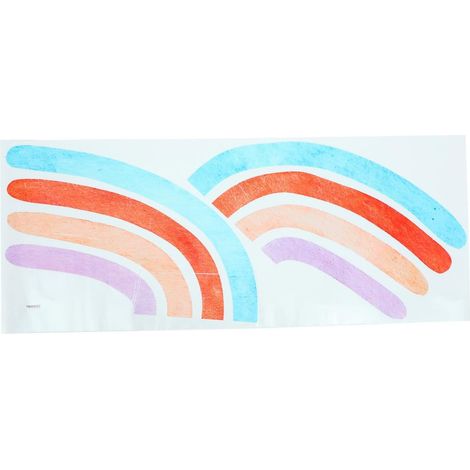 Autocollants Muraux Arc-en-ciel Réutilisables Décoration DIY pour Chambre D'garçon et Filles et Salle de Jeux Couleur Aléatoire (1/5)