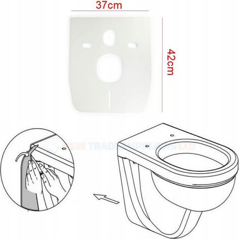Schallschutzmatte für WC, passend für Geberit/Grohe