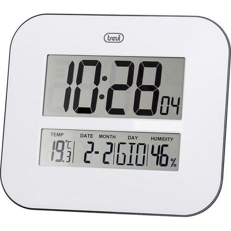 Trevi OM 3520 D Reloj de Pared, Blanco, 25 x 25 x 4 cm (1/3)