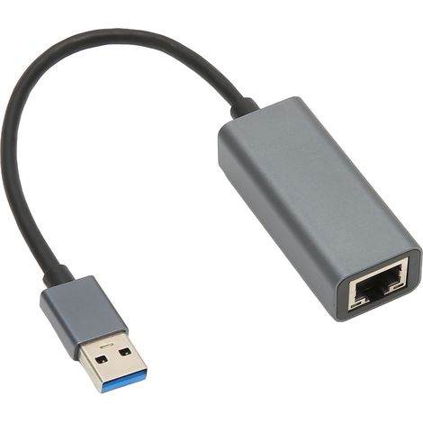 Adaptateur USB vers RJ45 Gigabit Ethernet, carte réseau externe sans pilote pour Win, OS X, Linux (1/5)