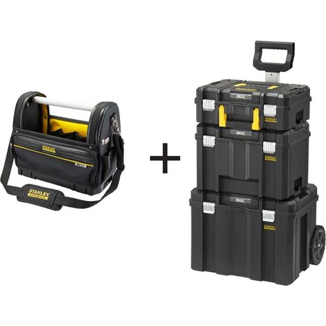 STANLEY FatMax PRO-STACK 4 Piece Mobile Tool Storage Tower INC Tote Tool Bag (1/5)