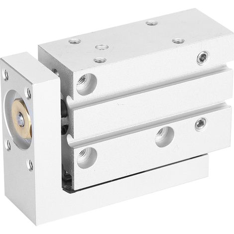 Cylindre pneumatique à double effet pour table coulissante avec rail de guidage linéaire de précision MXH16 (MXH16&820920) (1/5)