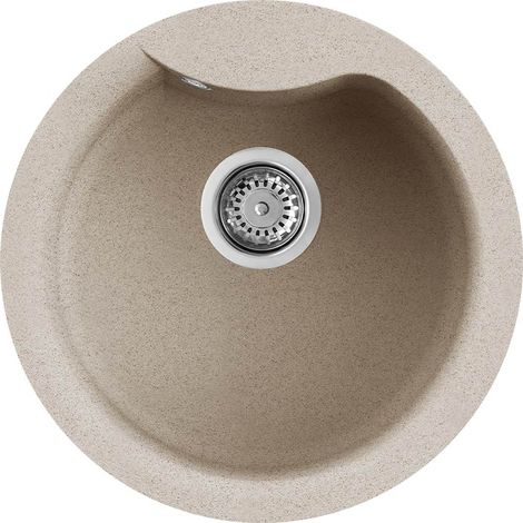 Lavello Tondo Elleci Incasso Ego ROUND Granitek Avena LGEROU51