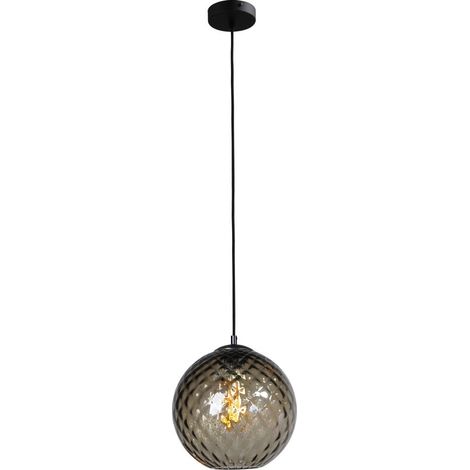 Lampe à suspension en verre noir Baloton Ø 30 cm - 2340-05-05-30 (1/3)