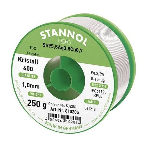 Stannol Flowtin TS carrete hilo de soldar sin plomo 250 g