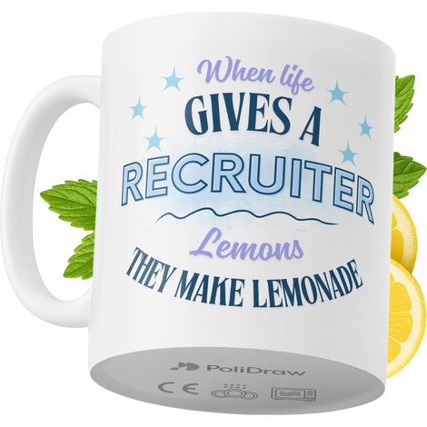 Lustige Tasse für Personalvermittler – Kaffee- oder Teetasse mit witzigem Textdesign – ideal für Geburtstage, Namenstage, Feiertage und besondere Anlässe. Hochwertige Tasse für Homeoffice und Arbeit. 