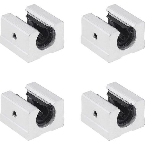 Lot de 4 blocs de glissement à billes linéaires SBR16UU pour machines de précision et CNC sur rail de guidage linéaire SBR16 (1/5)