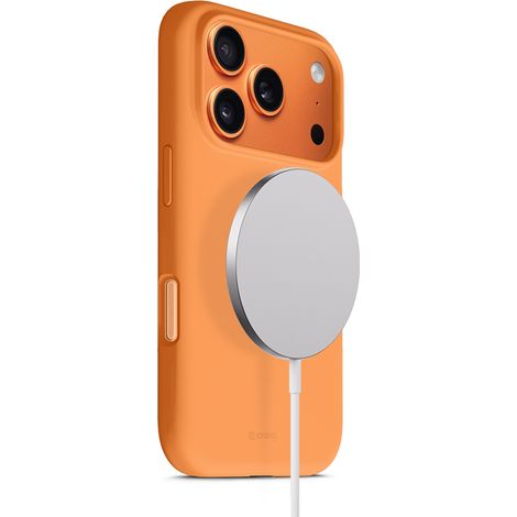 Cover magnetica Crong Color Cover - Custodia MagSafe per iPhone 17 Pro (Arancione) (1/5)