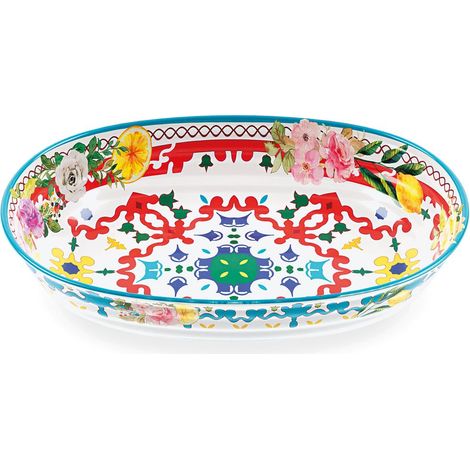GUZZINI Risottiera Flower & Lemon Melamina Table Decor
